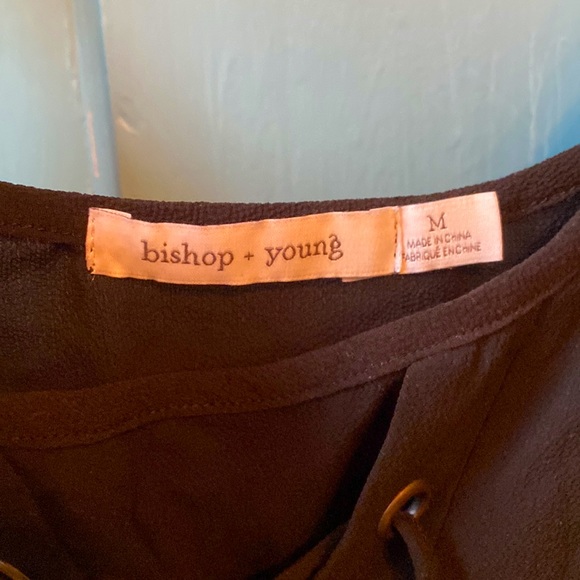 BISHOP + YOUNG black tie up top size M - Picture 2 of 2